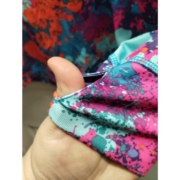 Reel Legends Womens Size 1X Freeline Multicolor Hooded Thumbholes Activewear Top - Picture 5 of 7